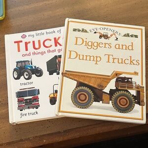 Truck and diggers book set